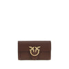 PINKO Brown Calf Leather Bos Taurus Wallet