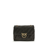 PINKO Bicolor Calf Leather Bos Taurus Shoulder Bag