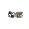 Chanel Coco Mark Earrings Black/White/Silver