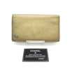 Chanel Gold Tone Caviar Leather Bifold Wallet