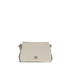 PINKO White Calf Leather Bos Taurus Shoulder Bag