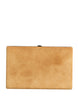 Dolce & Gabbana Μπεζ Βελούδινο Δερμάτινο Τσαντάκι Clutch Βραδινό Γυναικείο Τσαντάκι