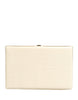Dolce & Gabbana White Lambskin Leather Clutch Evening Women Purse Bag