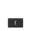 Πορτοφόλι Saint Laurent από μαύρο δέρμα μοσχαριού Bos Taurus