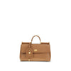 Dolce & Gabbana Beige Calf Leather Bos Taurus Shoulder Bag