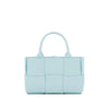 Bottega Veneta Μπλε Δερμάτινη Τσάντα Tote από Αρνί