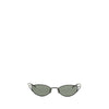 Alexander McQueen Black Metal Sunglasses