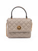 Τσάντα Χειρός Versace Καπιτονέ Δέρμα Taupe