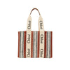 Λινή τσάντα Tote Chloé Brown
