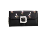 Kate Spade X Disney Μαύρο Δερμάτινο Τσαντάκι Χιαστί/Πορτοφόλι Minnie Mouse
