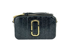 Marc Jacobs The Snapshot Τσάντα Χιαστί με Δέρμα Φιδιού