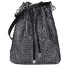 Jimmy Choo Black Satin Crossbody Bag