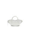 Fiorucci White Calf Leather Bos Taurus Shoulder Bag