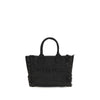 PINKO Black Raffia Shoulder Bag