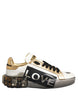 Dolce & Gabbana Multicolor Crystal StuddedLOVE Sneakers Shoes