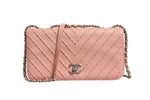 Chanel Small Classic Double Flap Bag Light Pink Chevron