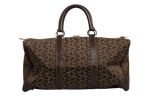 Celine Dark brown and Gold logo duffel