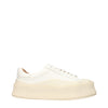 Jil Sander White Leather Platform Sneakers