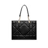 Μεγάλη τσάντα tote Dior από μαύρο δέρμα με κούμπωμα push-lock