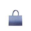 Dior Medium Blue Leather Tote Bag