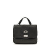 Zanellato Black Calf Leather Bos Taurus Handbag