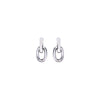 Rabanne Silver Resin Earrings