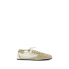 Dear Frances Beige Calf Leather Bos Taurus Low Top Sneakers