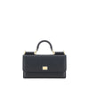 Dolce & Gabbana Black Calf Leather Bos Taurus Shoulder Bag