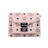 MCM Signature Patricia Leather Mini Flap Lock Crossbody Bag