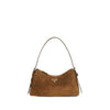 Prada Brown Calf Leather Bos Taurus Shoulder Bag