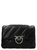 PINKO Black Lamb Leather Crossbody Bag