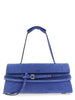 Moschino Blue Calfskin Shoulder Bag