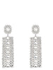 Self-Portrait Silver Cotton Earrings