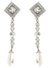 Alessandra Rich Silver Plastic Earrings