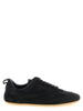Jil Sander Black Cotton Low Top Sneakers