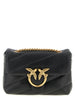 PINKO Black Lamb Leather Crossbody Bag