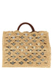 Paco Rabanne Beige Raffia Handbag