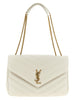 Saint Laurent Beige Lamb Leather Shoulder Bag
