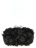 Self-Portrait Black Polyester Clutch Bag