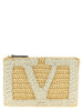 Valentino Garavani White Viscose Clutch Bag