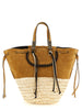 CUBA LAB Beige Leather Tote Bag