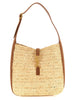 Saint Laurent Beige Raffia Shoulder Bag