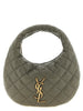 Saint Laurent Gray Lamb Leather Handbag