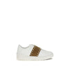 Valentino Garavani White Calf Leather Bos Taurus Sneakers