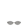 Alexander McQueen Gray Metal Sunglasses