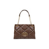 Love Moschino Brown Quilted Shoulder Bag