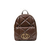 Love Moschino Quilted Brown Backpack