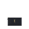 Saint Laurent Black Calf Leather Bos Taurus Clutch Bag