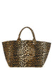 Ganni Brown Recycled Cotton Tote Bag