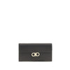 Ferragamo Gancini Black Leather Wallet